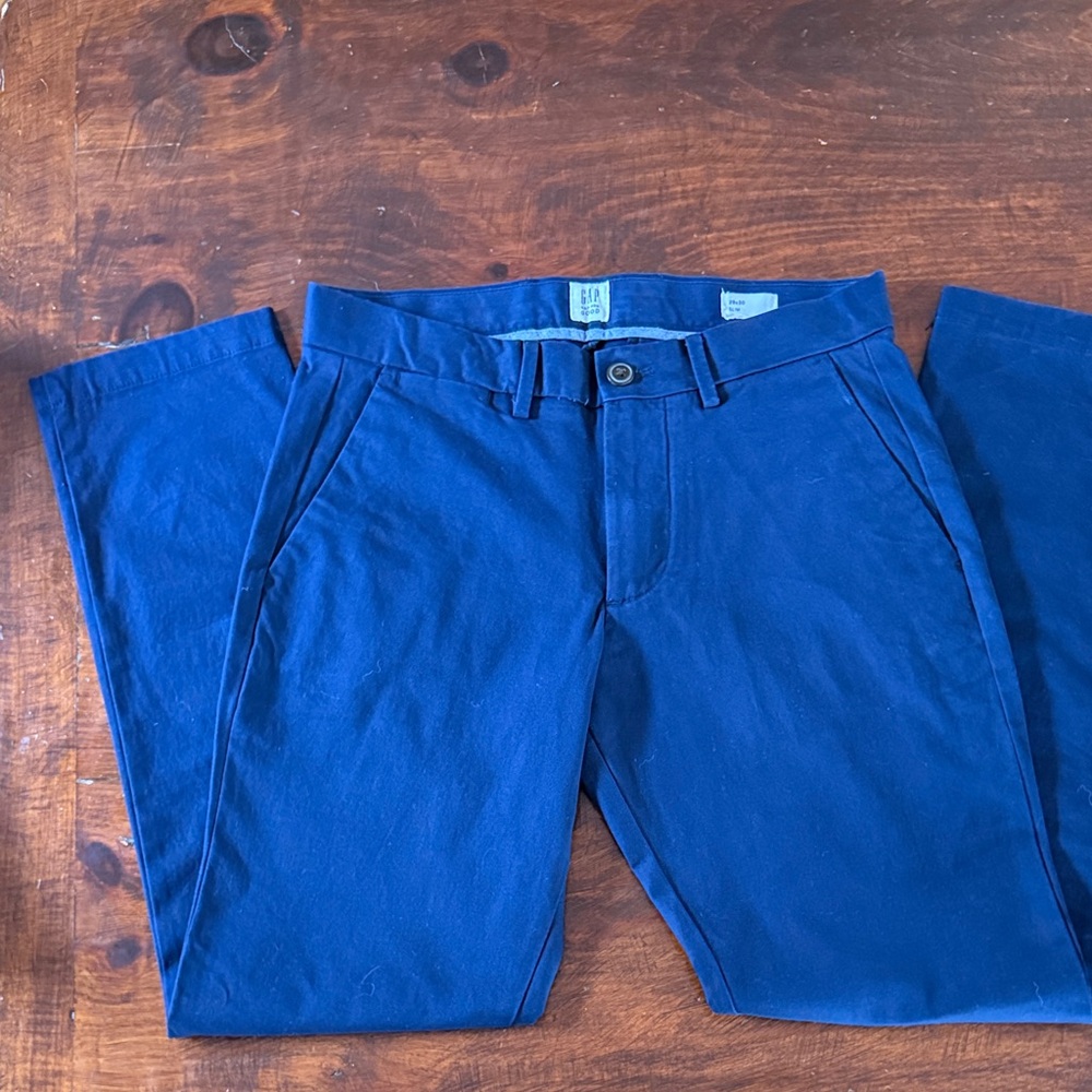 GAP Men's Navy Blue Chinos